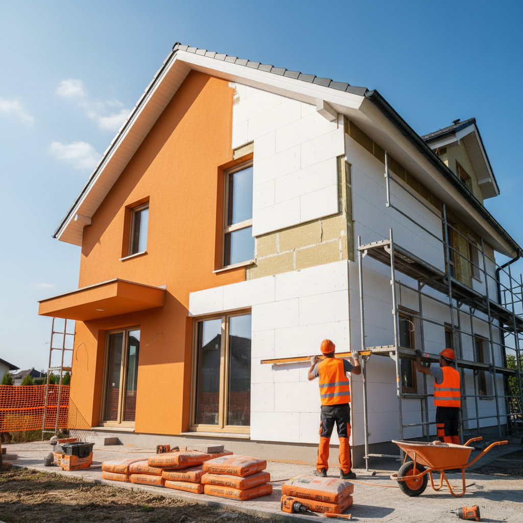 Zateplení RD v Hluku týmen V-F Stavby. (vizualizace)